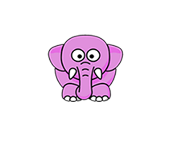 One pink Elephant